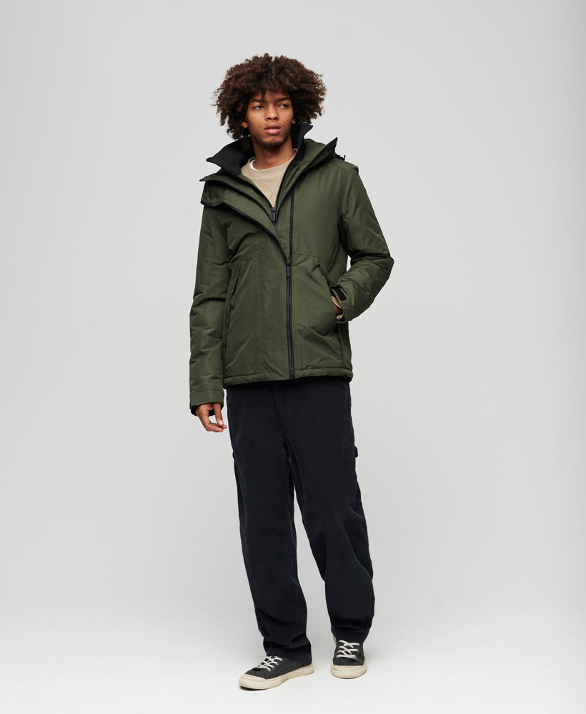 Hooded Yachter Windbreaker Jacket | Dark Moss Green