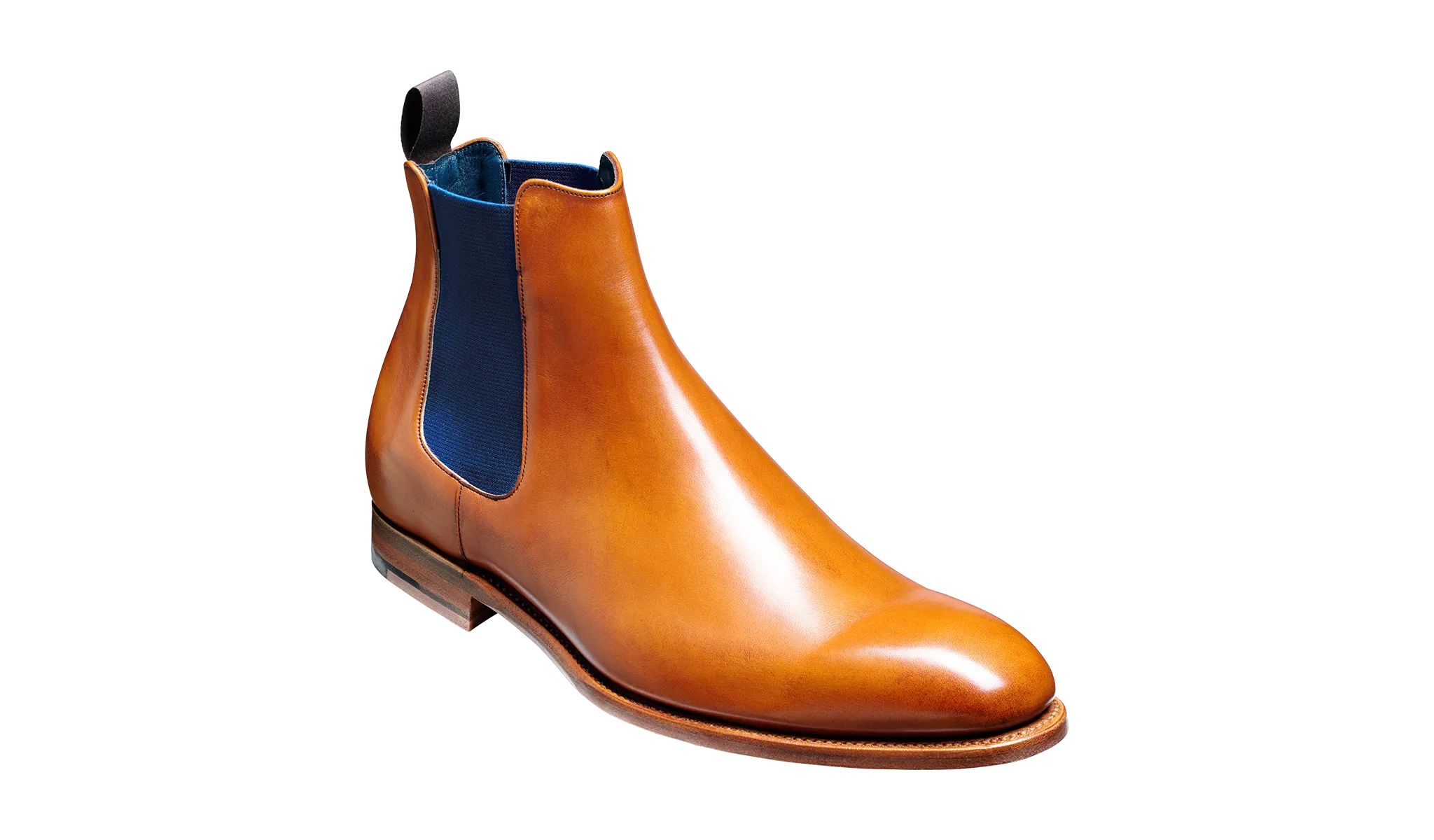 Hopper - Cedar Calf / Navy Elastic Chelsea boot