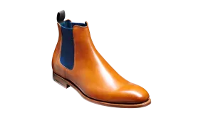 Hopper - Cedar Calf / Navy Elastic Chelsea boot