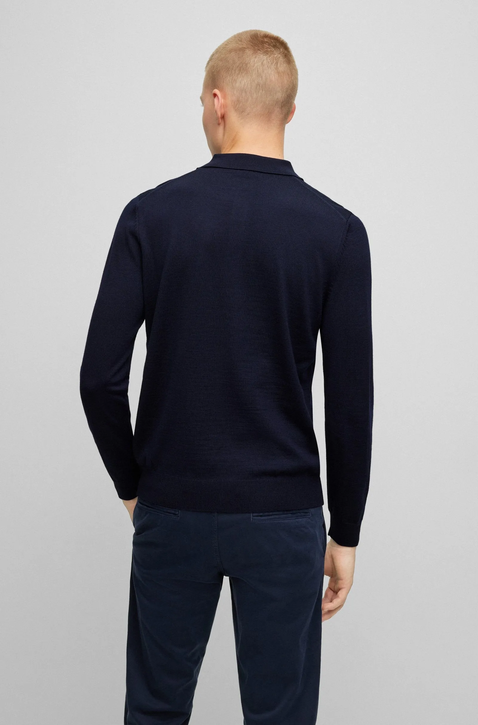 Hugo Boss Bono-L Knitted Sweater Dark Blue