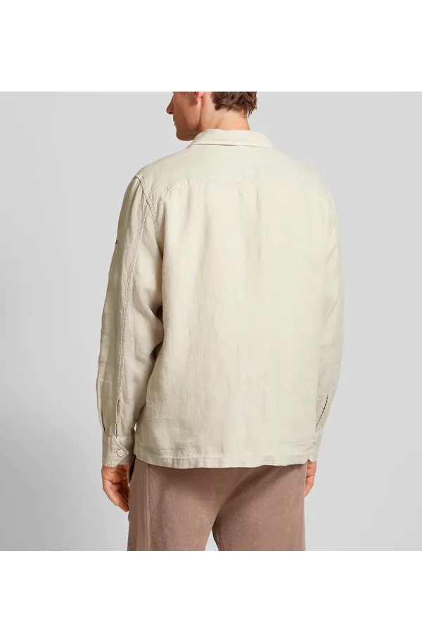 Hugo Boss Linen Overshirt Beige