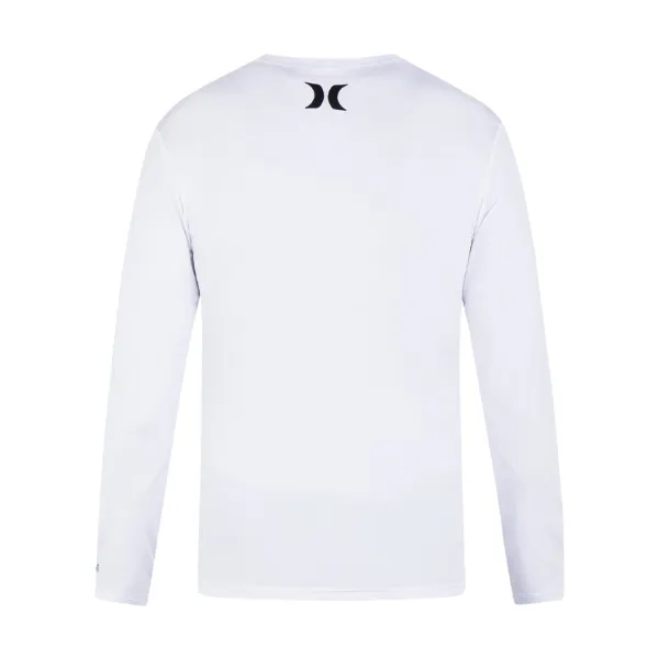 Hurley Mens One And Only Quickdry Rashguard L/S White