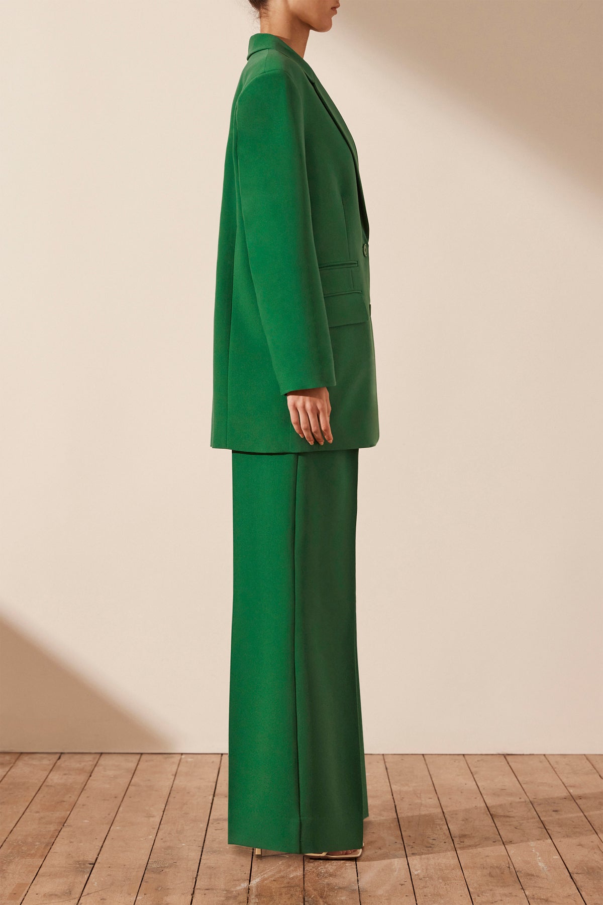 Irena Oversized Blazer - Tree Green