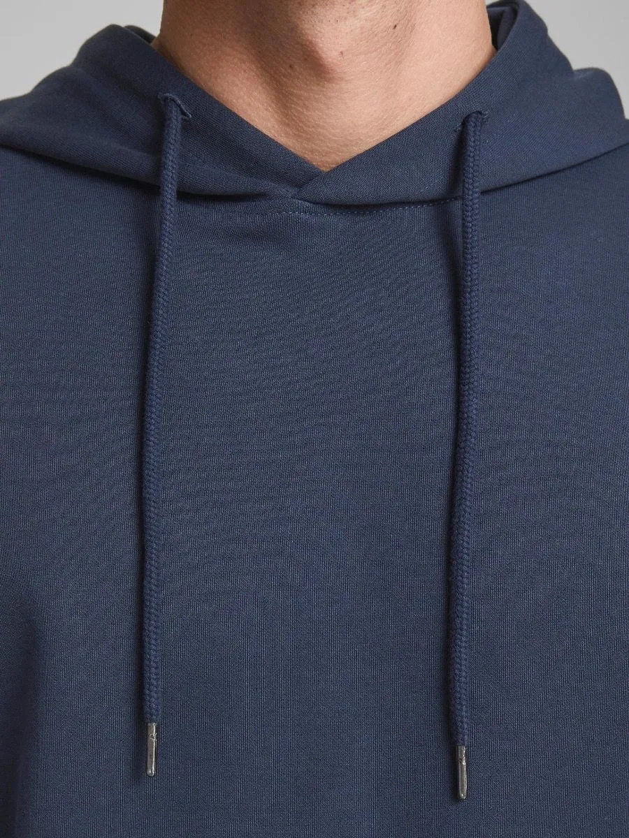 Jack & Jones Basic Plain Hooded Sweatshirts Navy Blazer