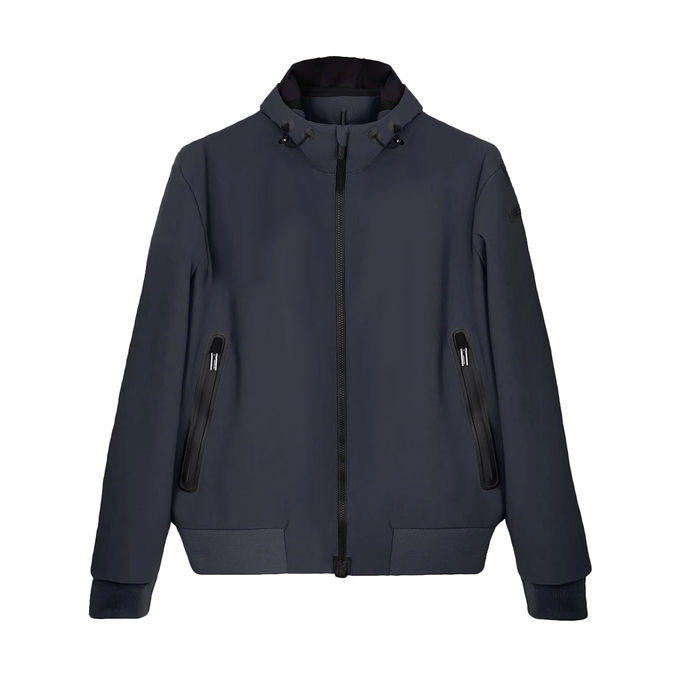 JACKET SUMMER HOOD Man Blue Black