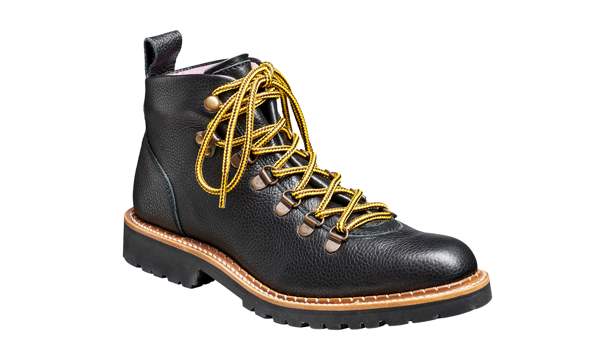 Julie - Black Grain Hiking Boot