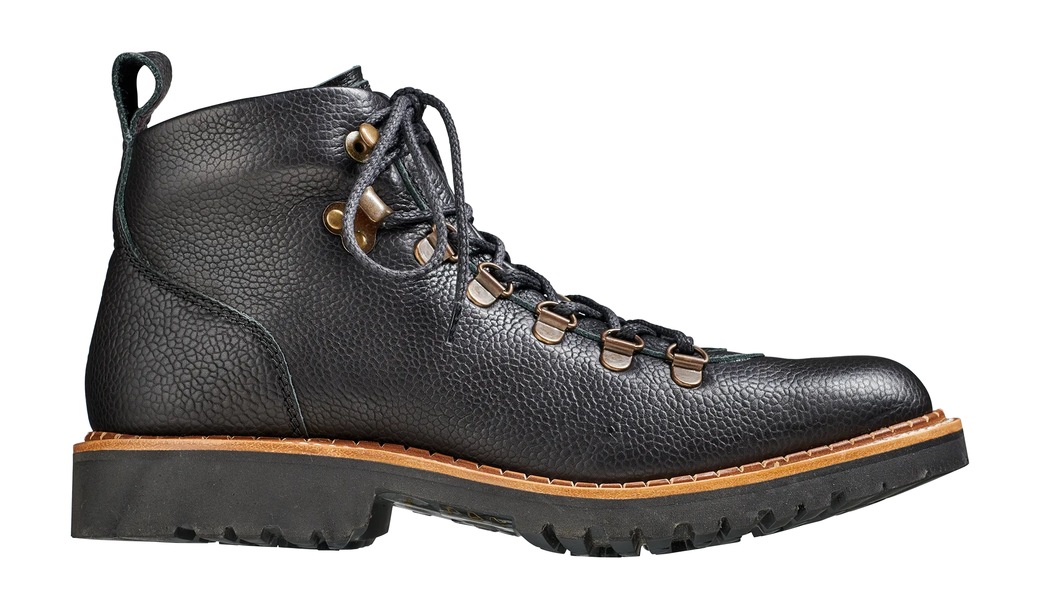 Julie - Black Grain Hiking Boot