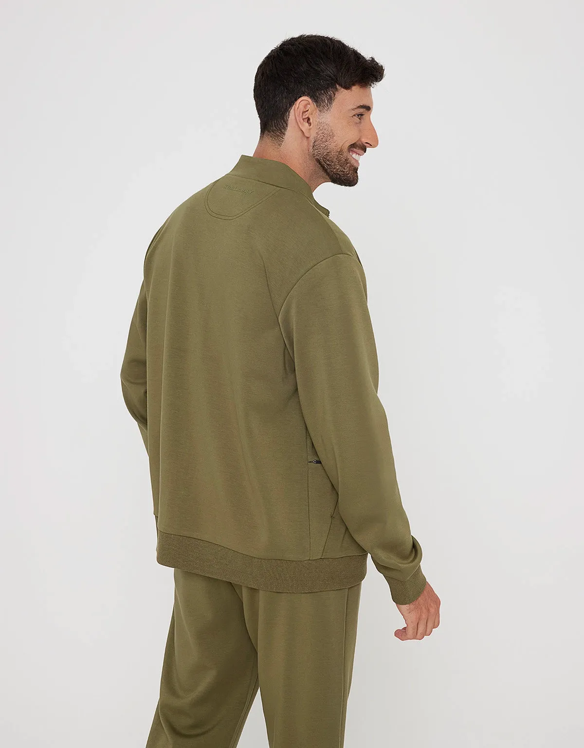 Khaki Zip-Up Hoodie - Sailsud