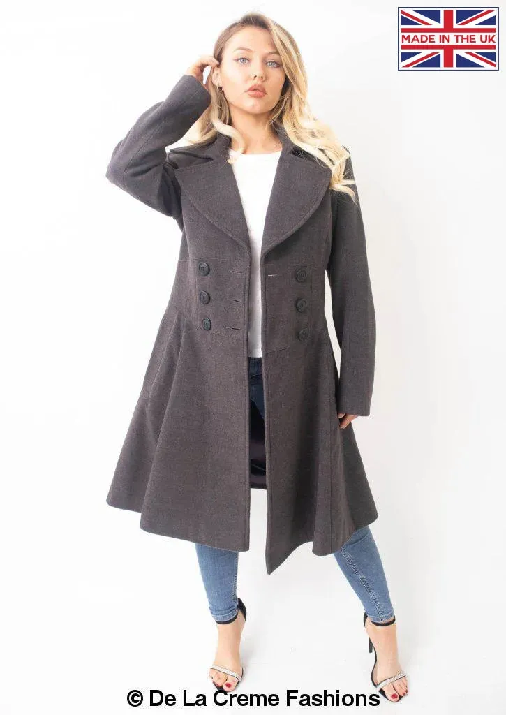 Kirsty Slim Fit A-Line Coat