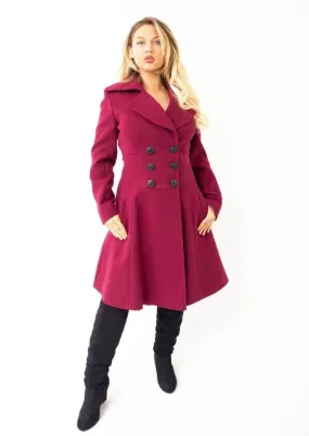 Kirsty Slim Fit A-Line Coat