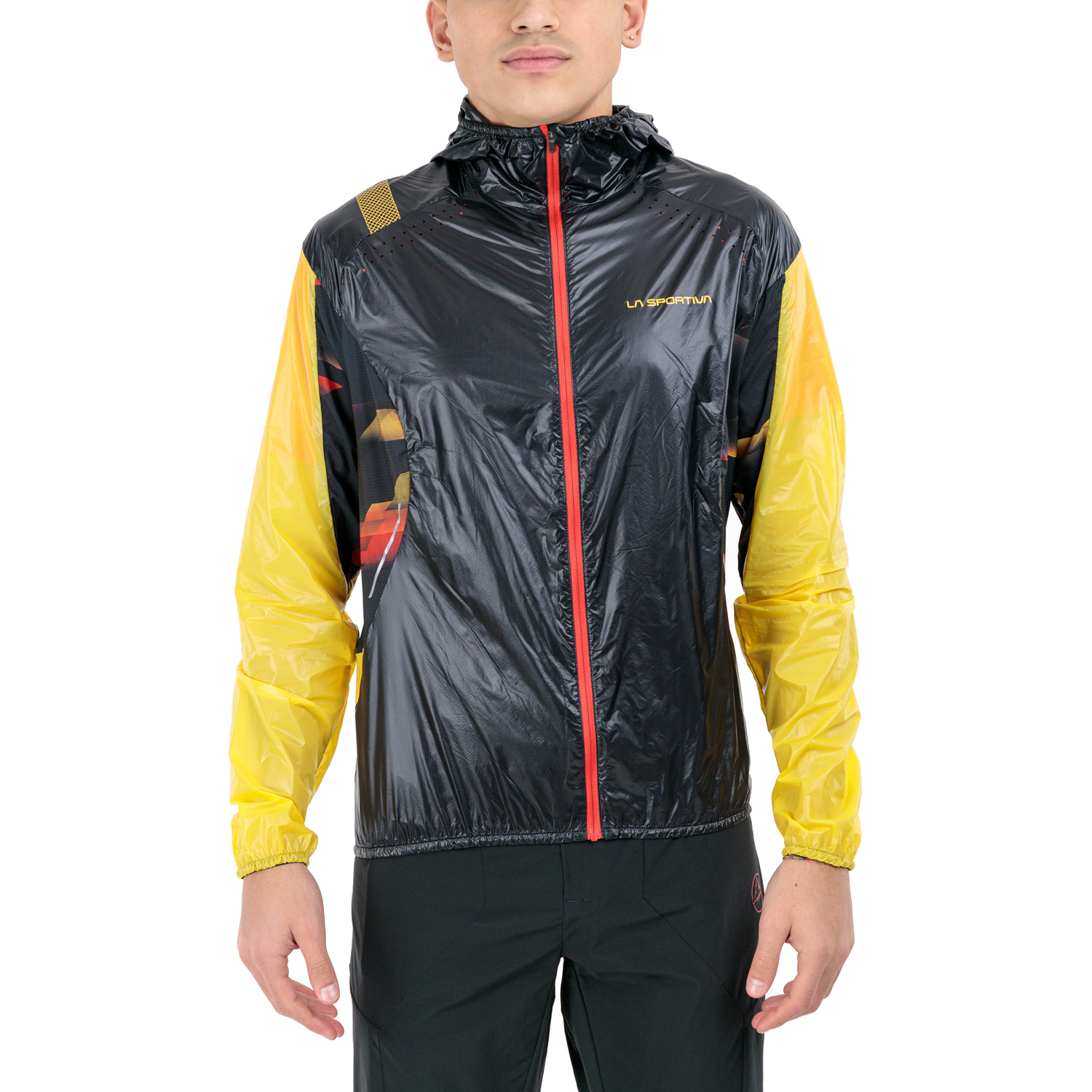 La Sportiva Blizzard Windbreaker Giacca  Black/Yellow