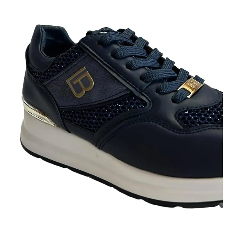 Laura Biagiotti 8406 Sneakers Donna Platform Kid Navy