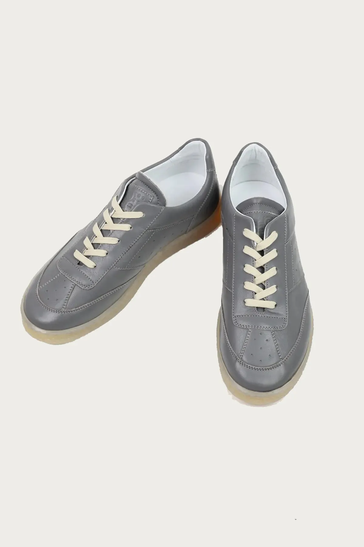 Leather 6 Court Sneakers - Grey