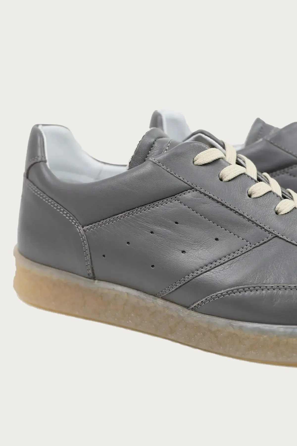 Leather 6 Court Sneakers - Grey