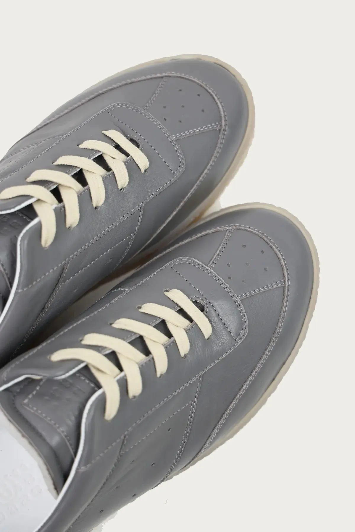 Leather 6 Court Sneakers - Grey