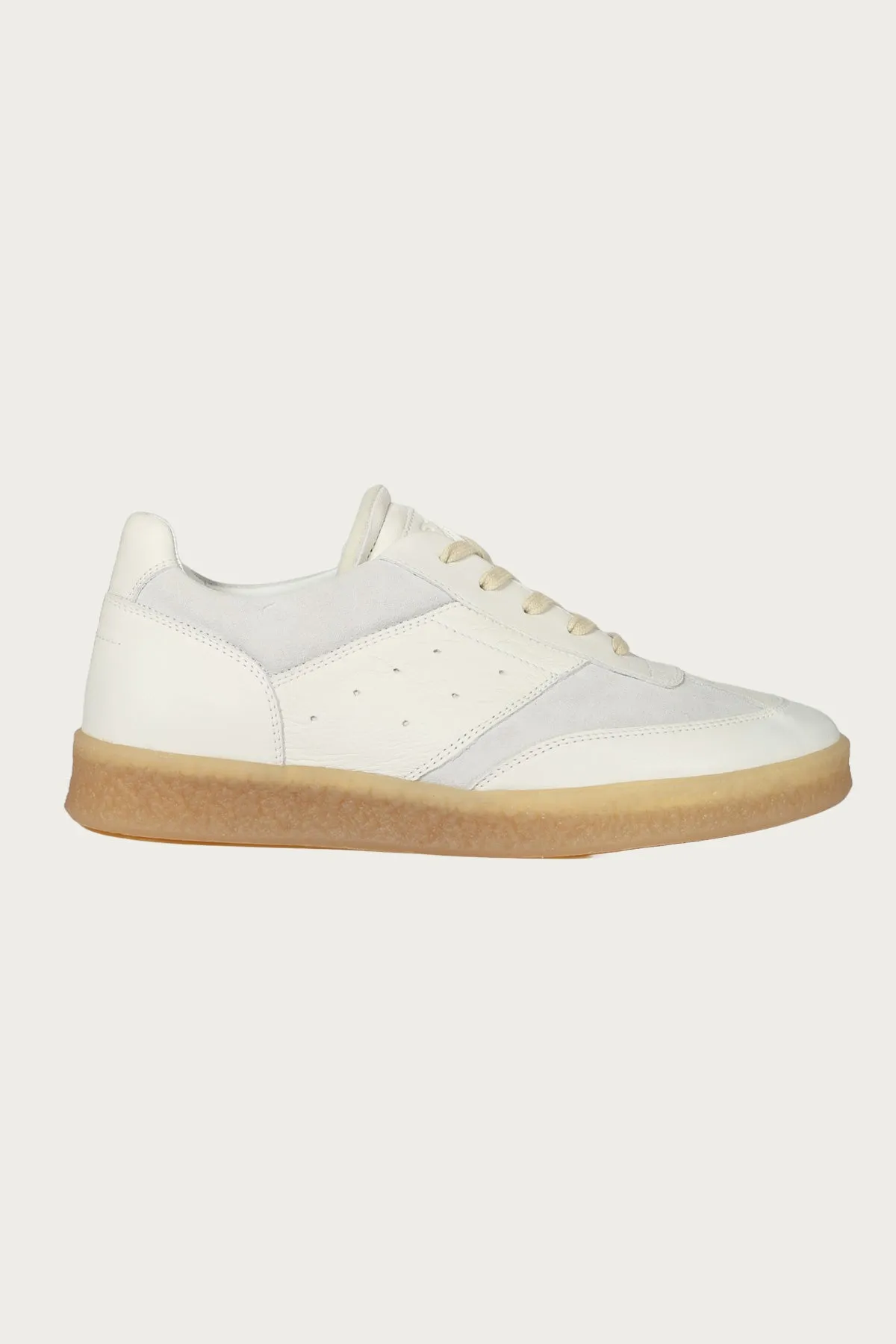 Leather 6 Court Sneakers - Off-White