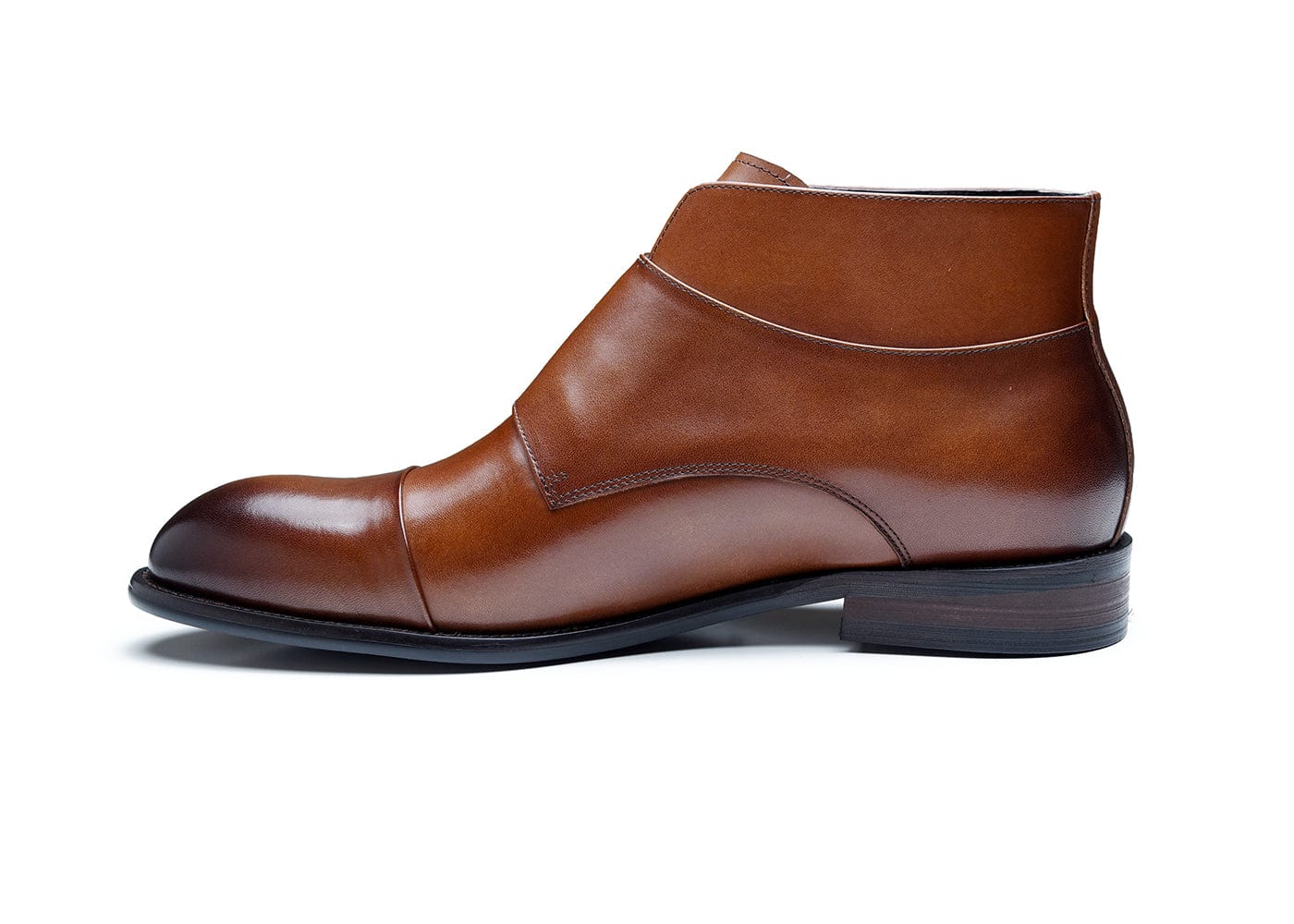 LEO | Brown Double Monk Boots