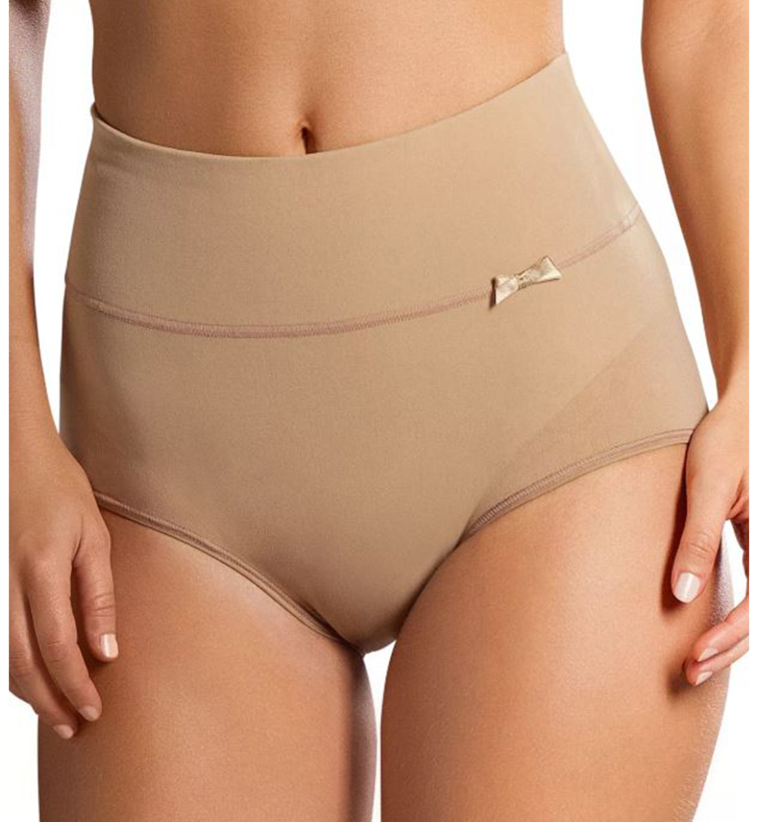 Leonisa High-Waisted Classic Control Panty (012841) - Soft Natural