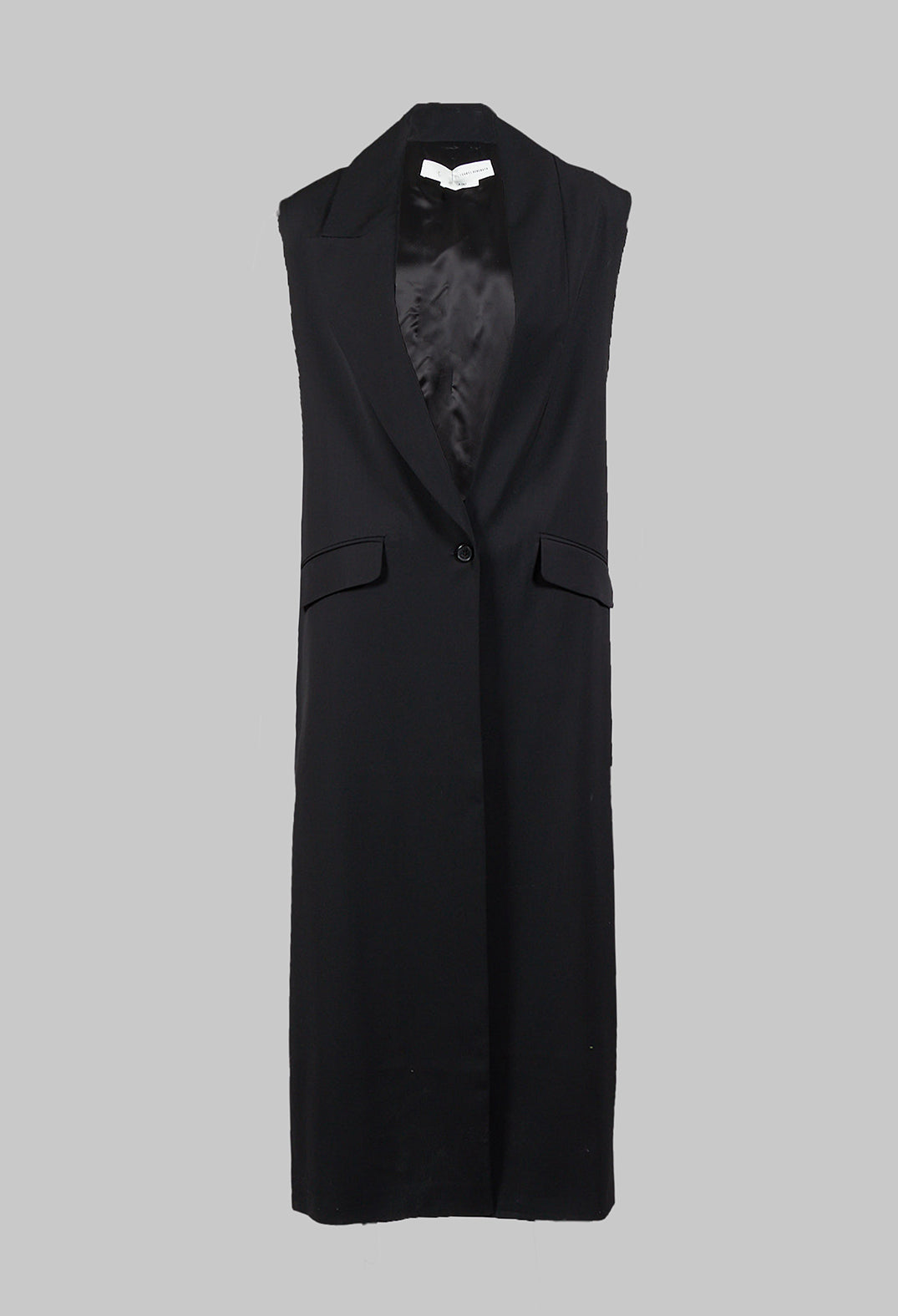 Longline Waistcoat in Black