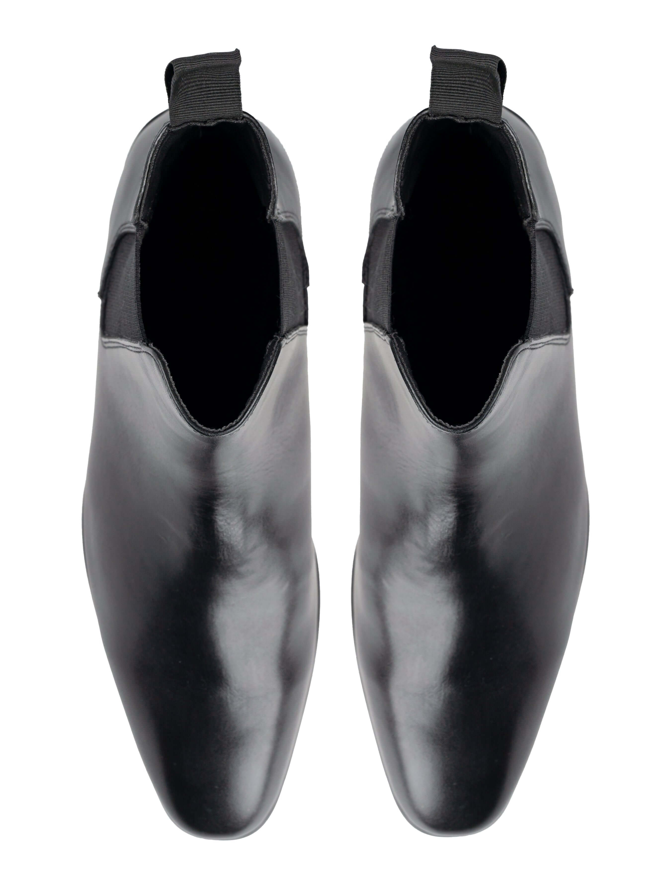 Louis Chelsea Boots - Solid Black Leather