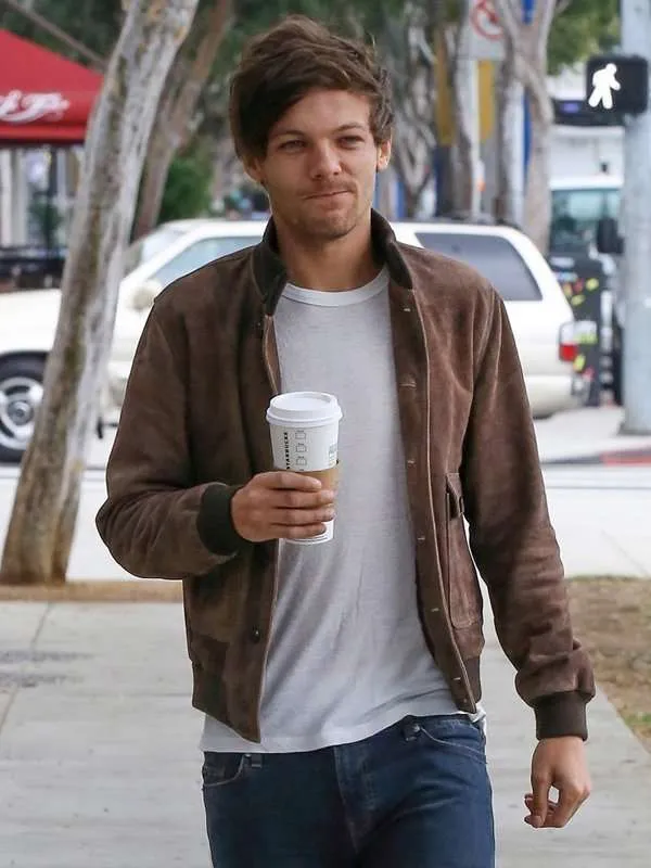 Louis Tomlinson Brown Leather Jacket - New American Jackets