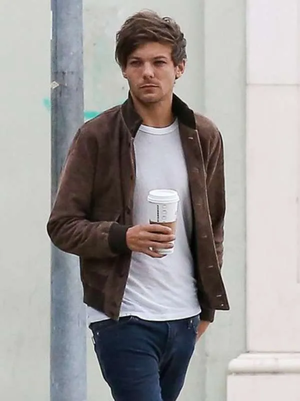 Louis Tomlinson Brown Leather Jacket - New American Jackets