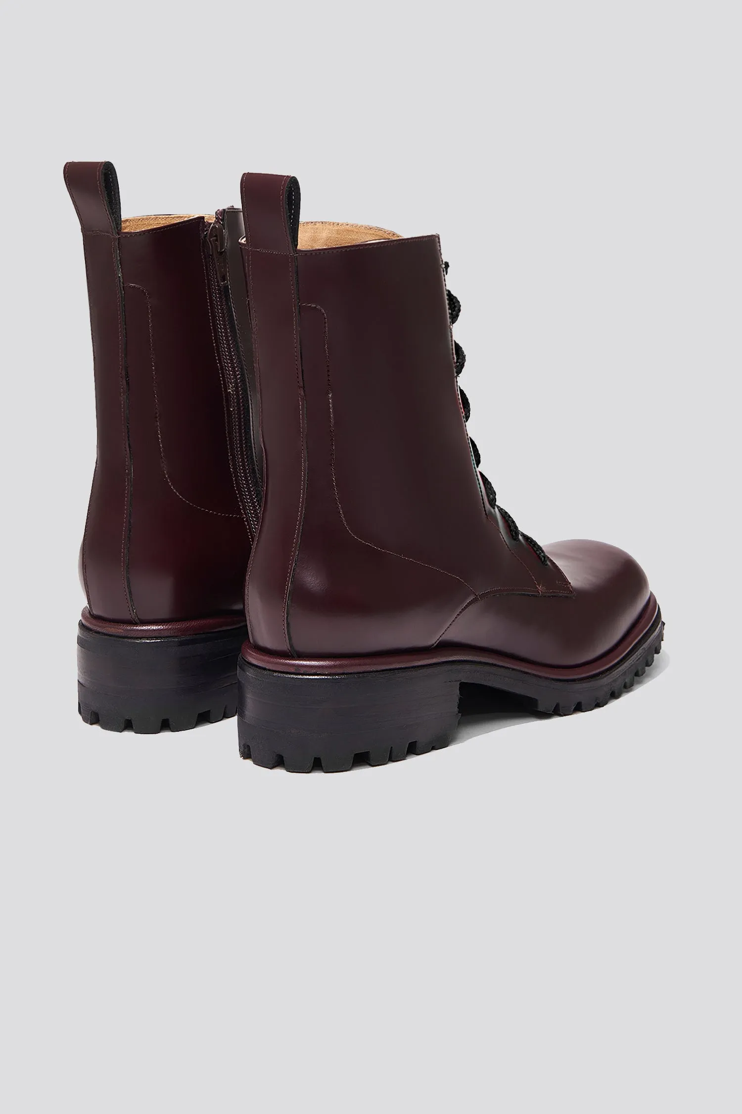 Low Roma Lace Up Boot in Tannat