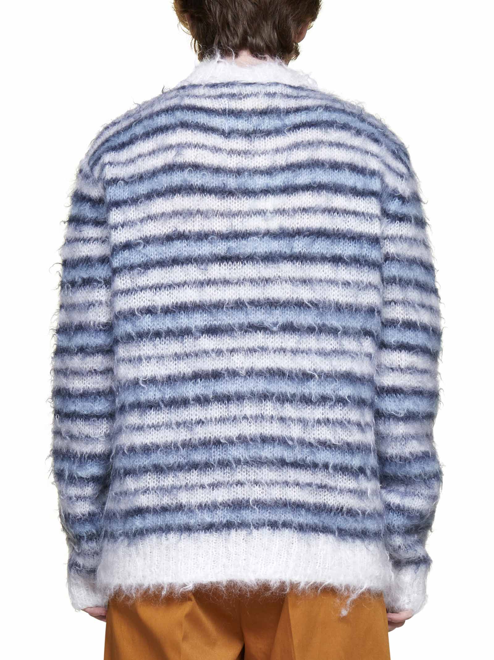 Marni Fluffy Striped Sweater