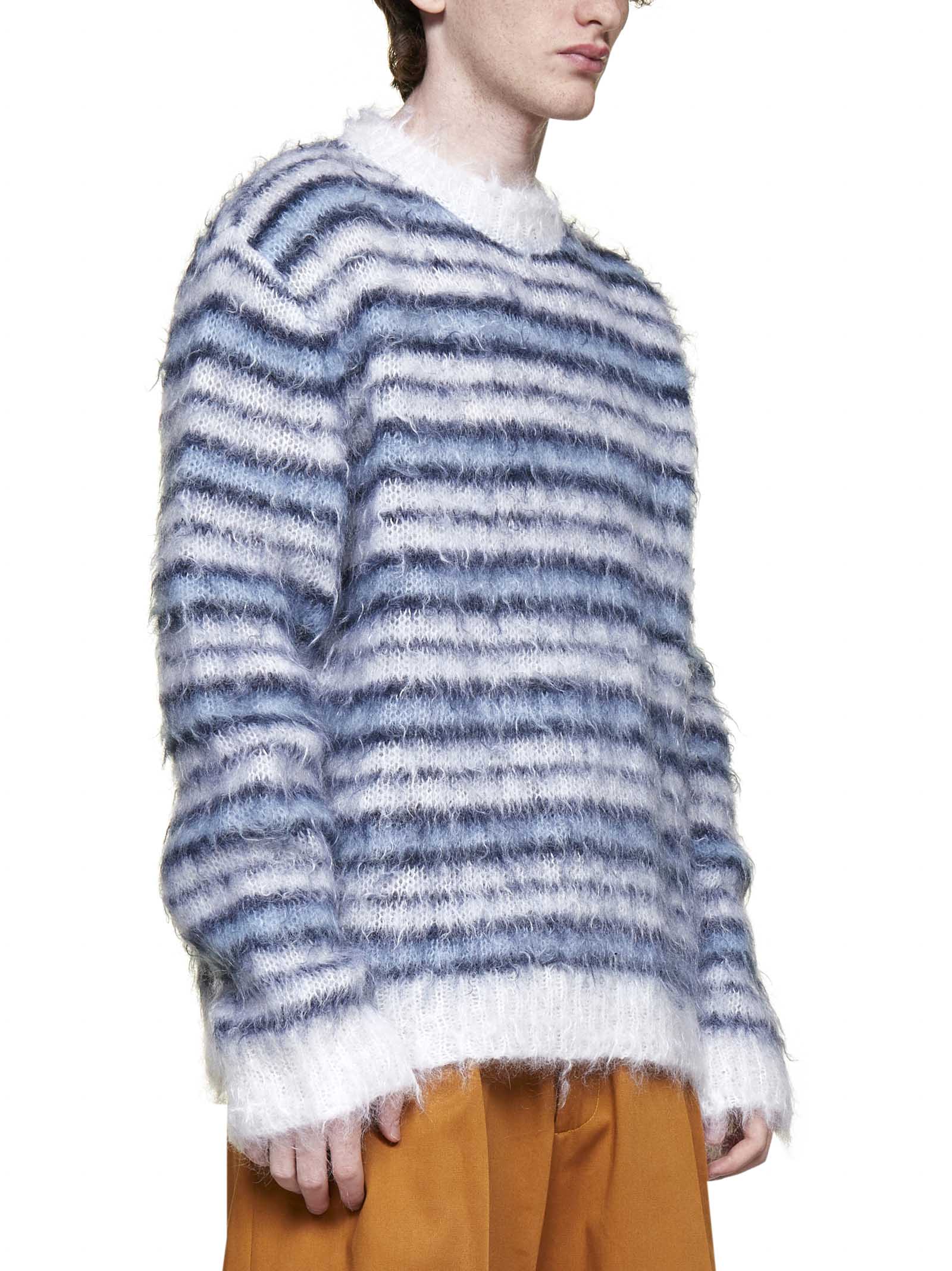 Marni Fluffy Striped Sweater