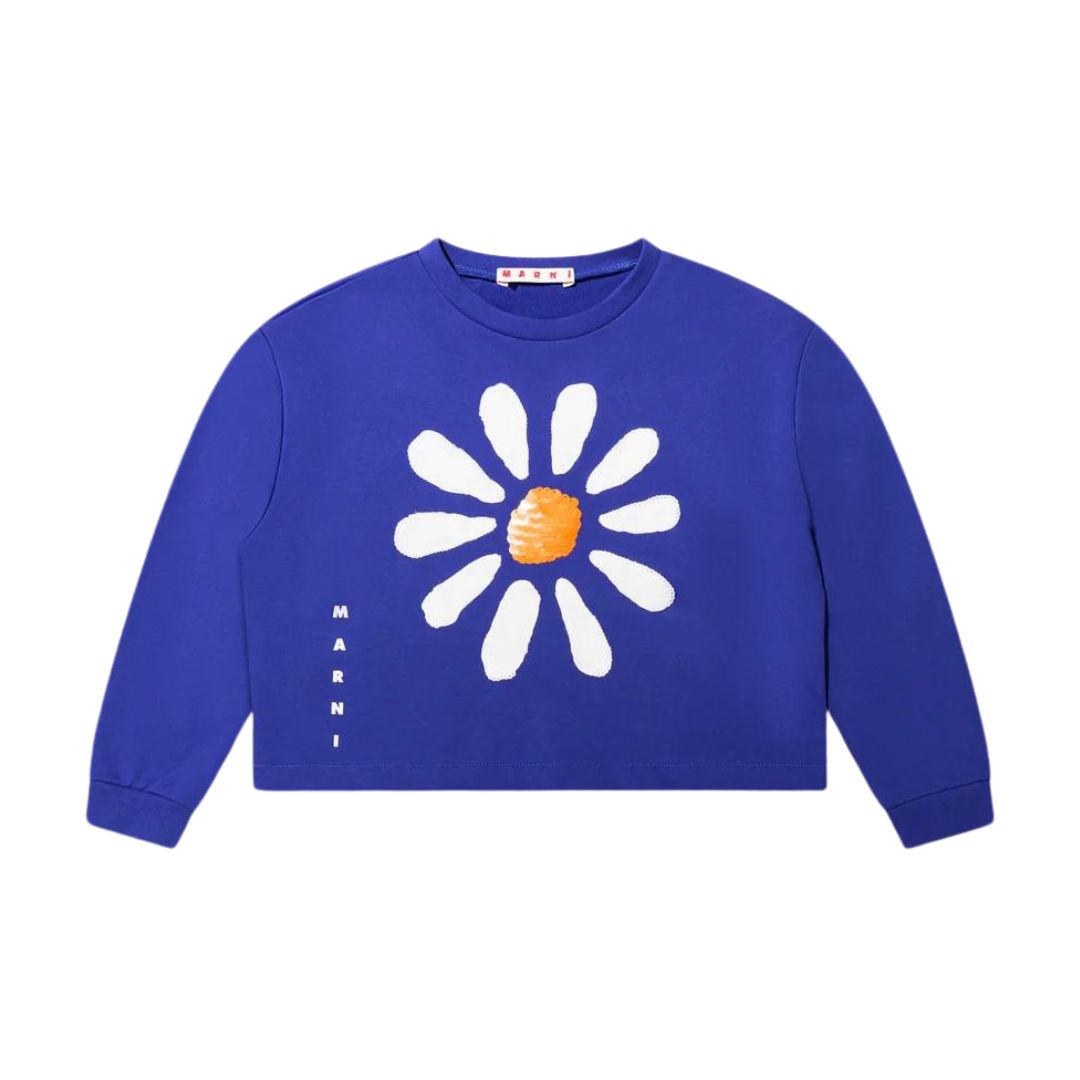 Marni Sweater Flower Blue