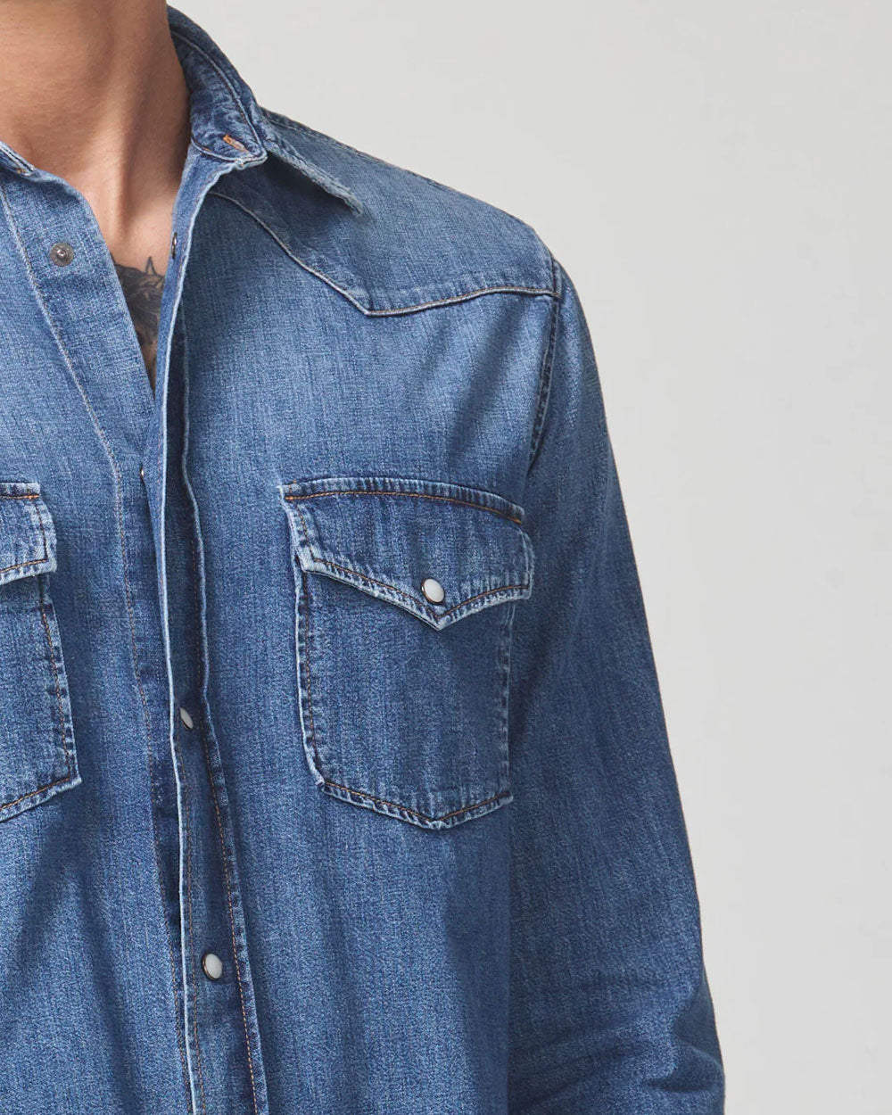 Matchbook Western Denim Overshirt