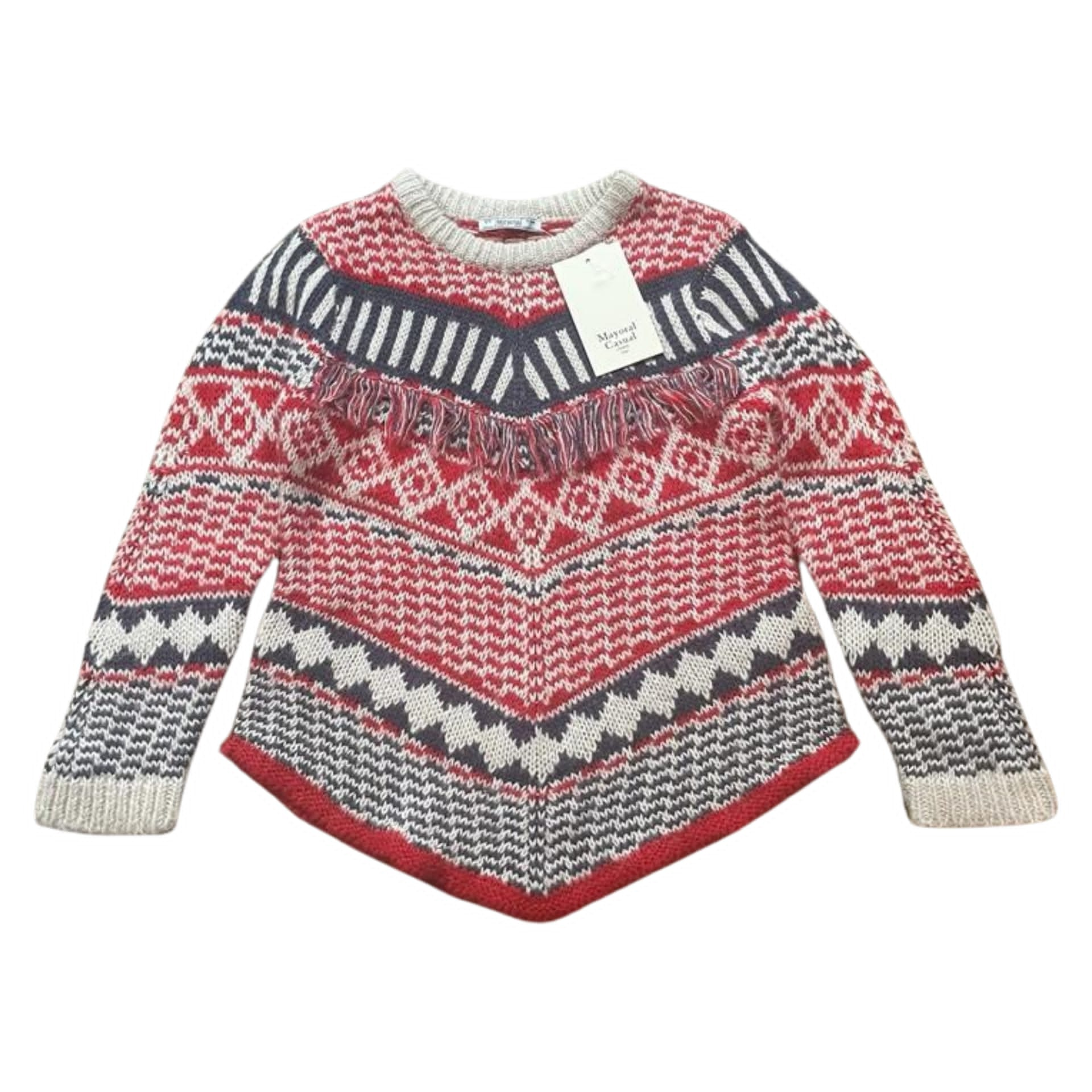 Mayoral Jacquard Knit Sweater