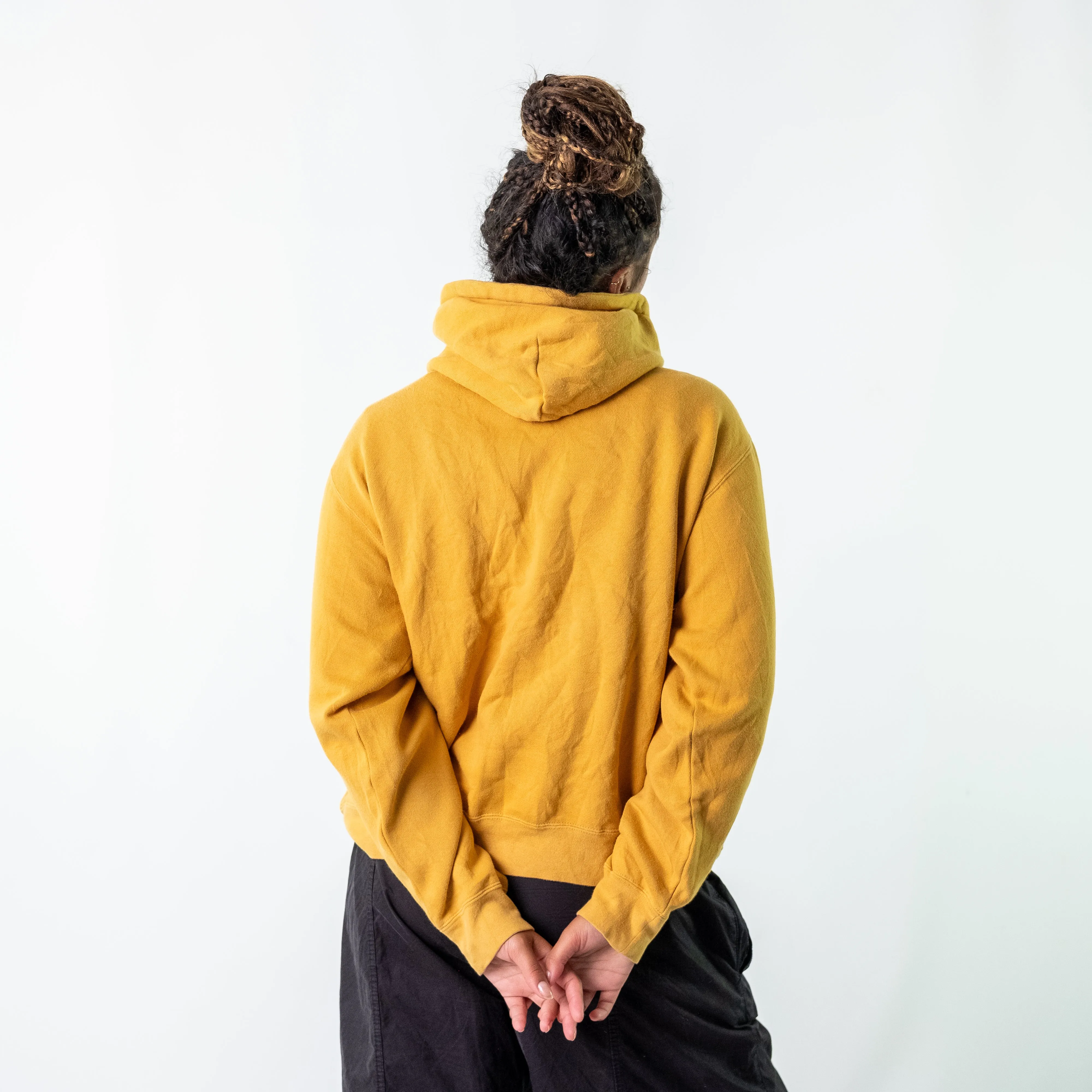 Mustard Yellow 90s Stüssy Hoodie (L)