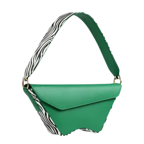 Nadira - Green x Zebra - Shoulder Bag