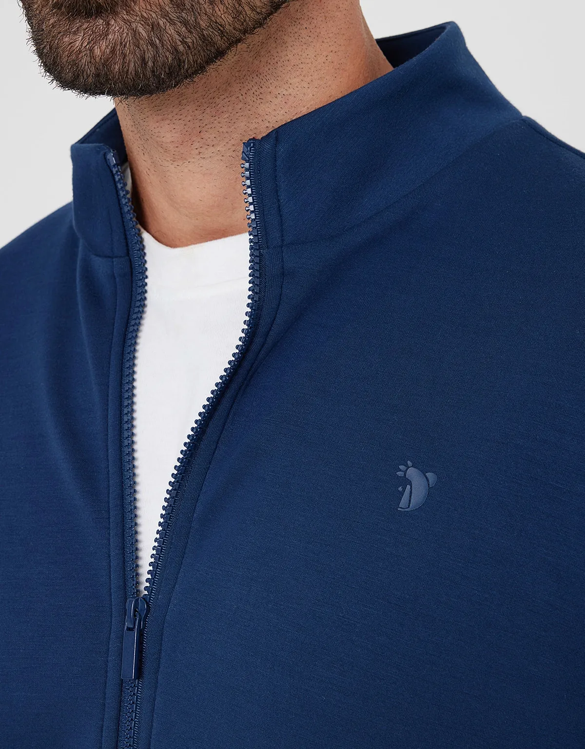 Navy Blue Zip-Up Hoodie - Sailsud