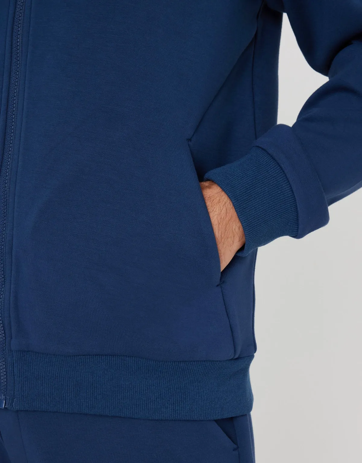 Navy Blue Zip-Up Hoodie - Sailsud