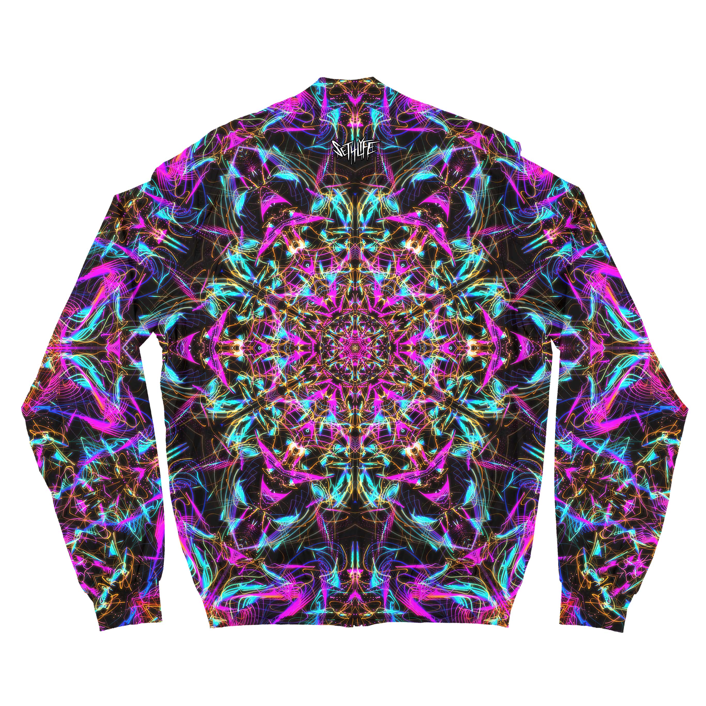 NEON MANDALA BOMBER JACKET