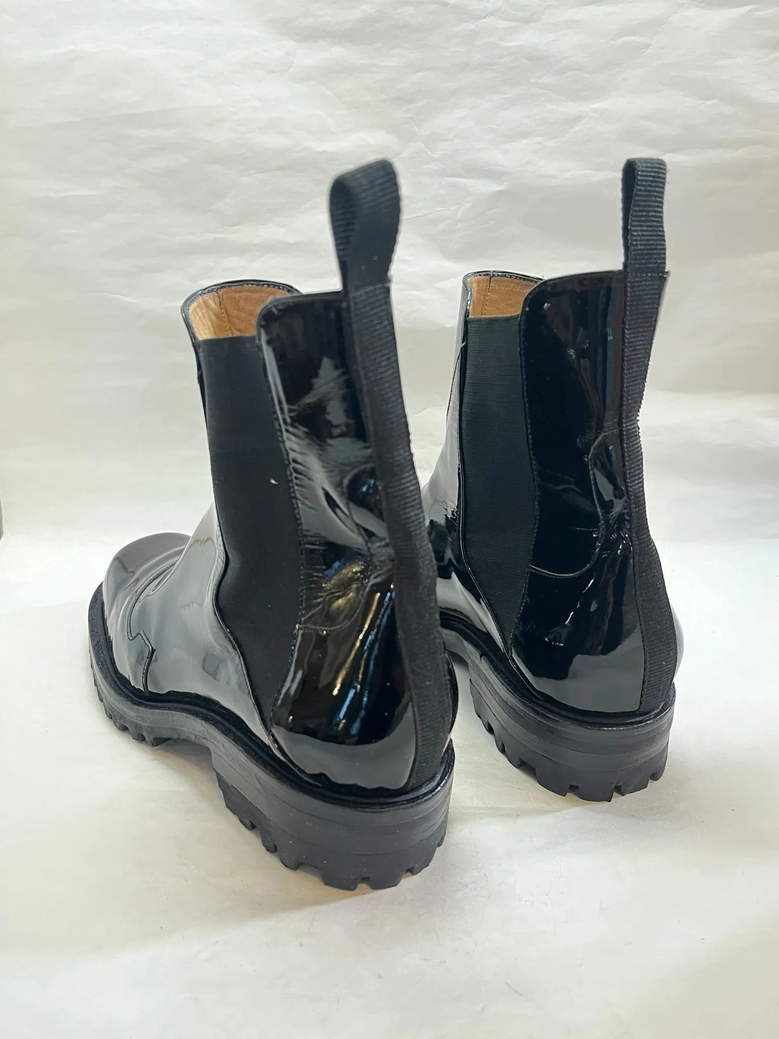 Nerea Boot in Black Patent Size 41