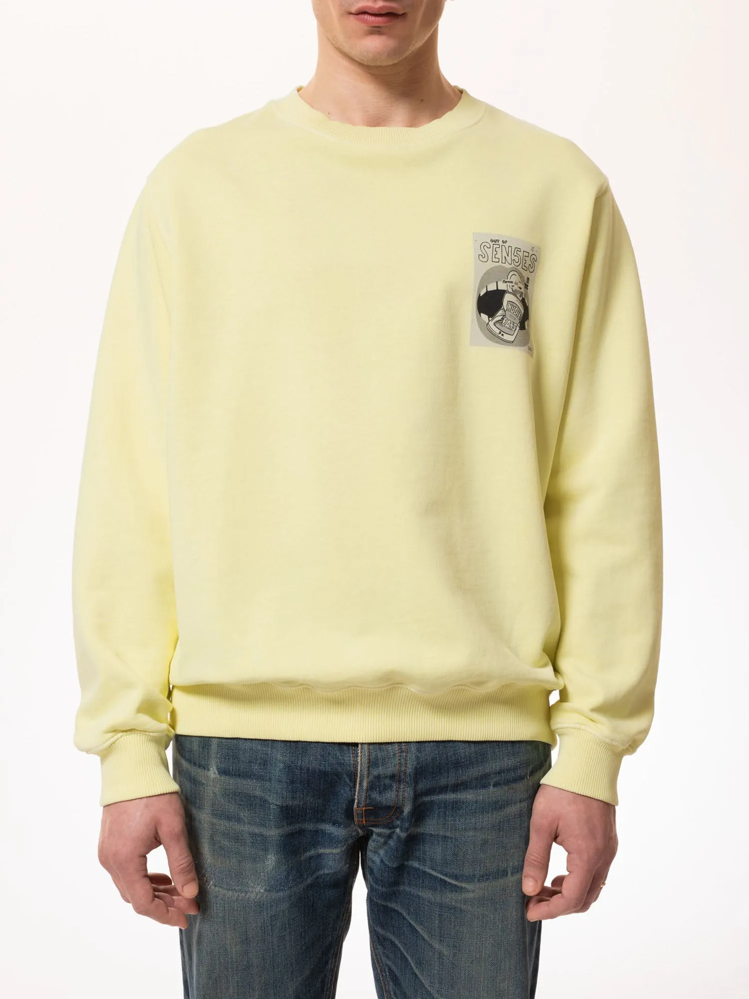 Nudie Jeans Lasse Issue 5 Sweater Yellow