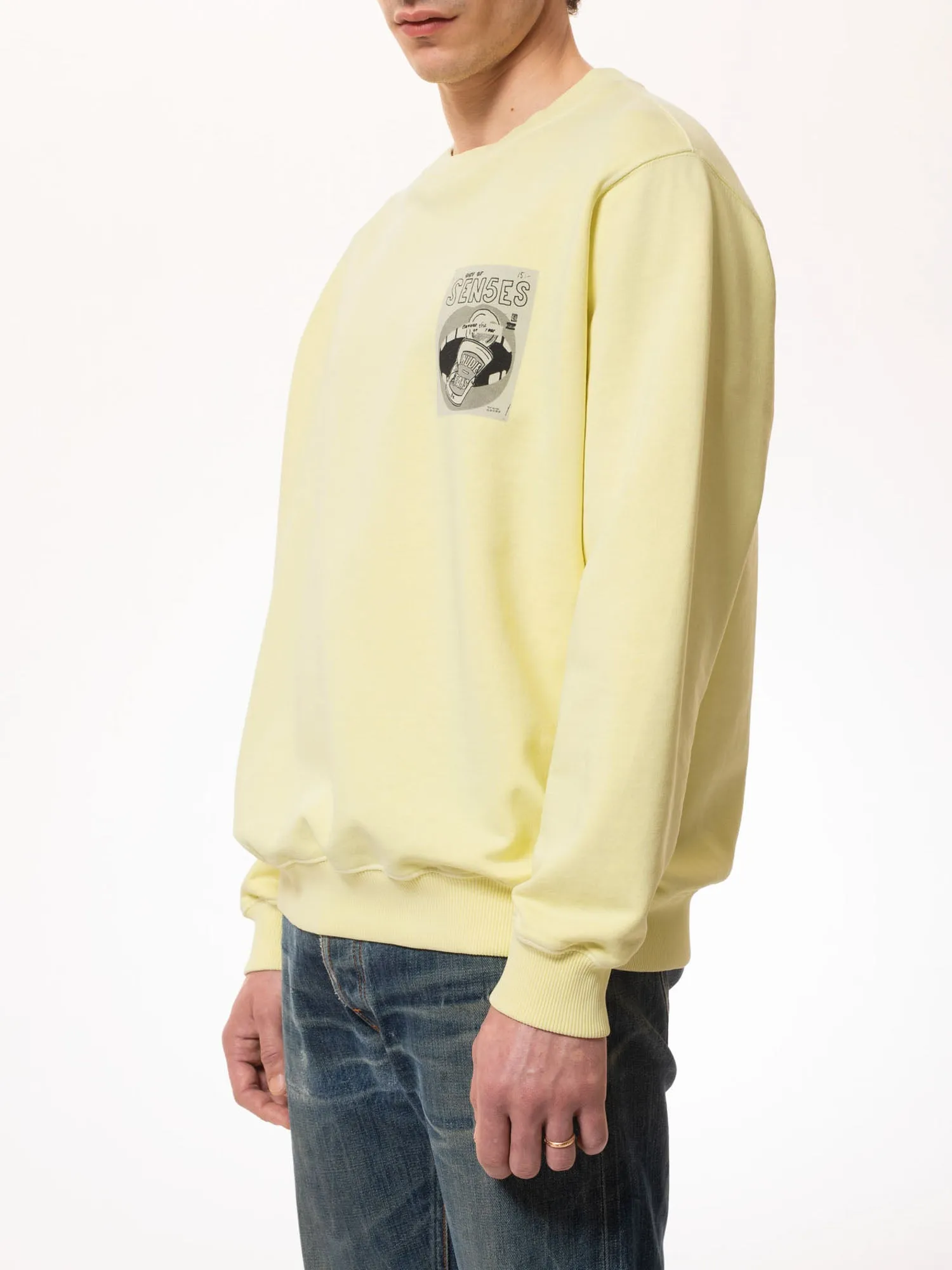 Nudie Jeans Lasse Issue 5 Sweater Yellow