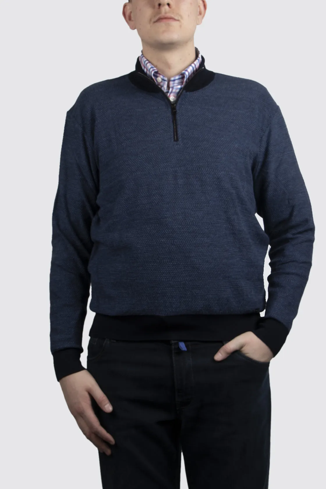 Paul & Shark Quarter Zip Sweater Blue