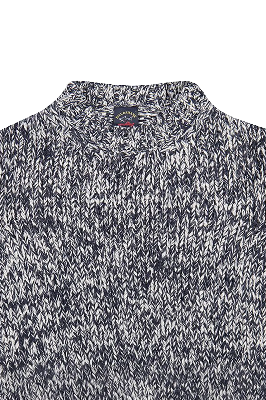 Paul & Shark Wool Crew Neck Sweater Black/White