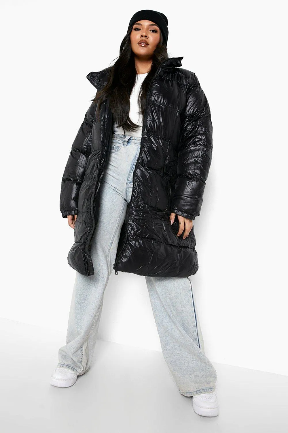 Plus Matte Padded Parka Coat