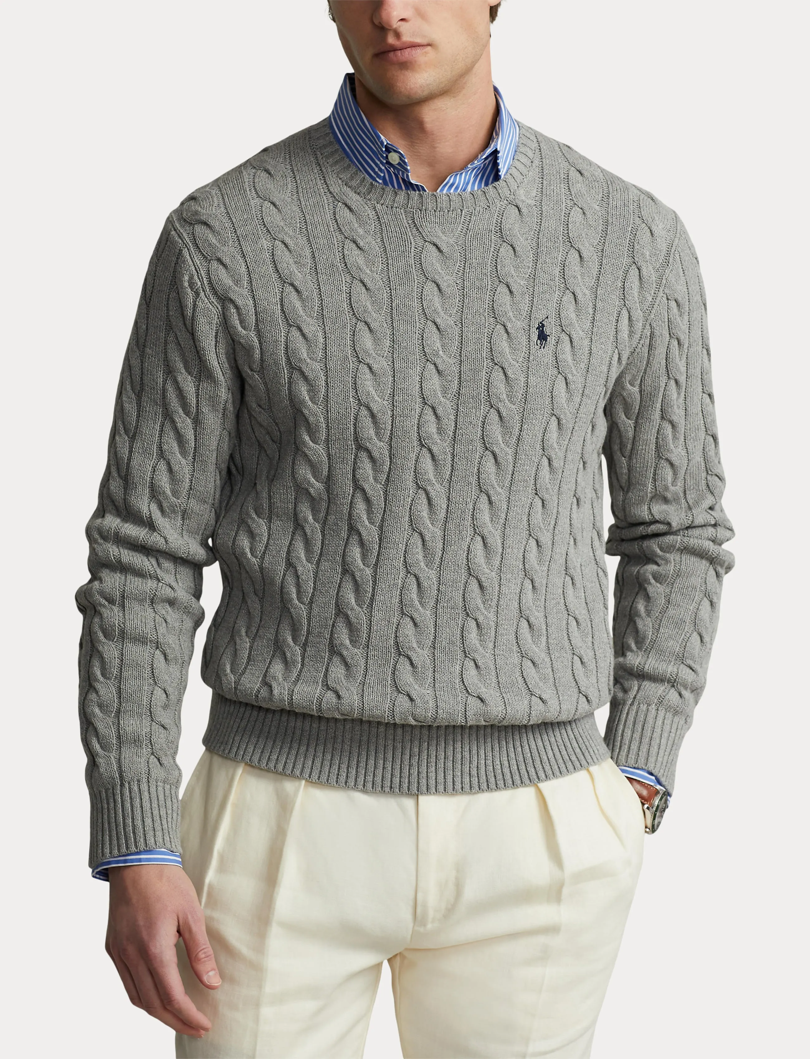 Polo Ralph Lauren Crew Sweater Fawn Grey