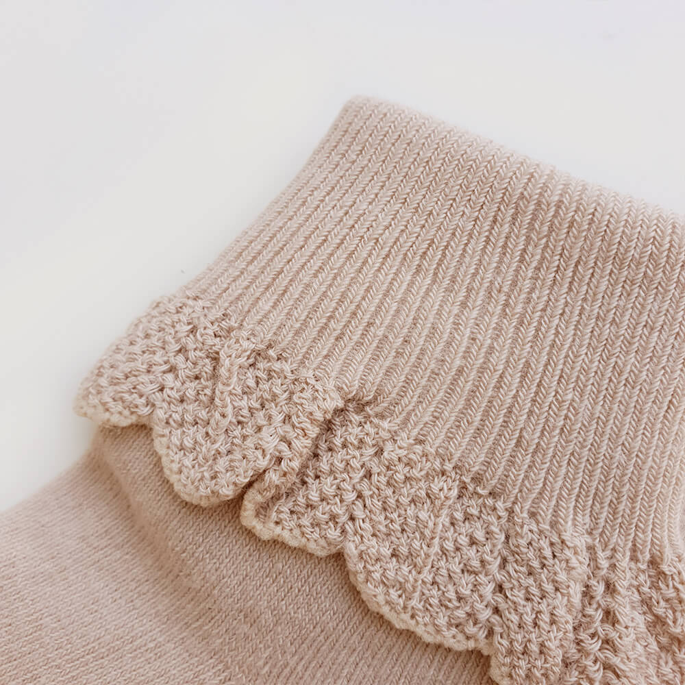 Poppie Cotton Socks - Latte