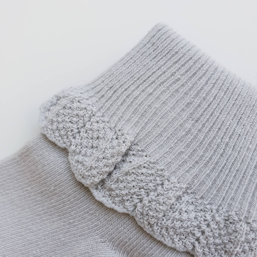 Poppie Cotton Socks - Soft Grey