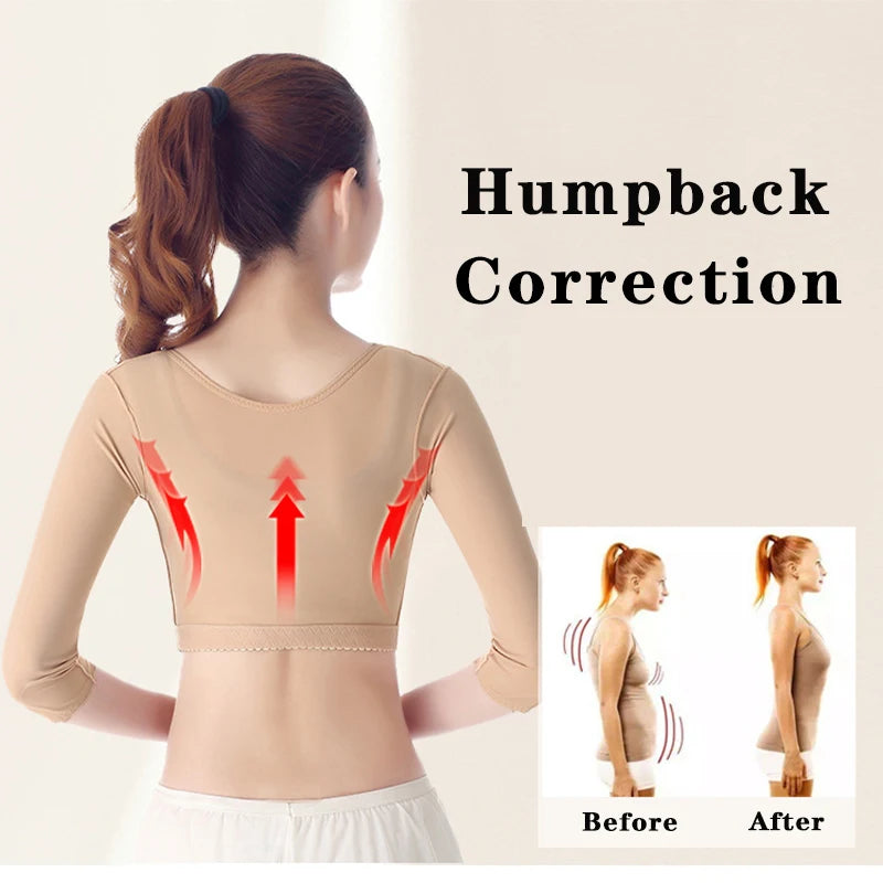 Posture Corrective Shaperwear Seamless Arm Slimming Underwear Tops