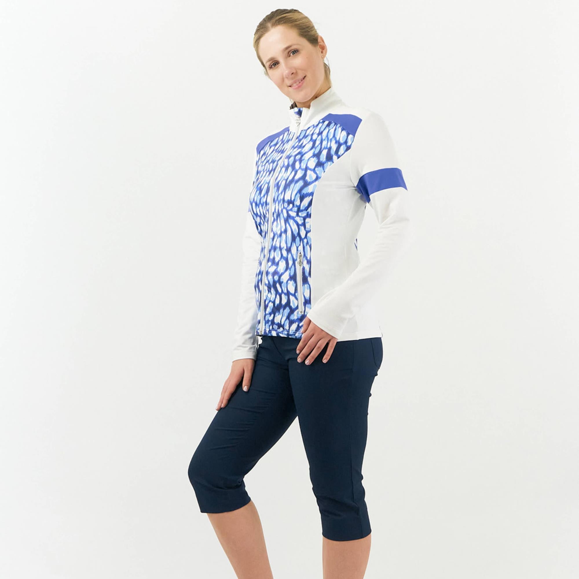 Pure Golf Galena Ladies Golf Mid Layer Leopard Lake