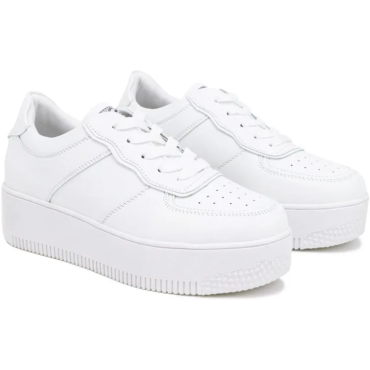 QUEEN HELENA X2612 Sneakers Donna Platform Bianco