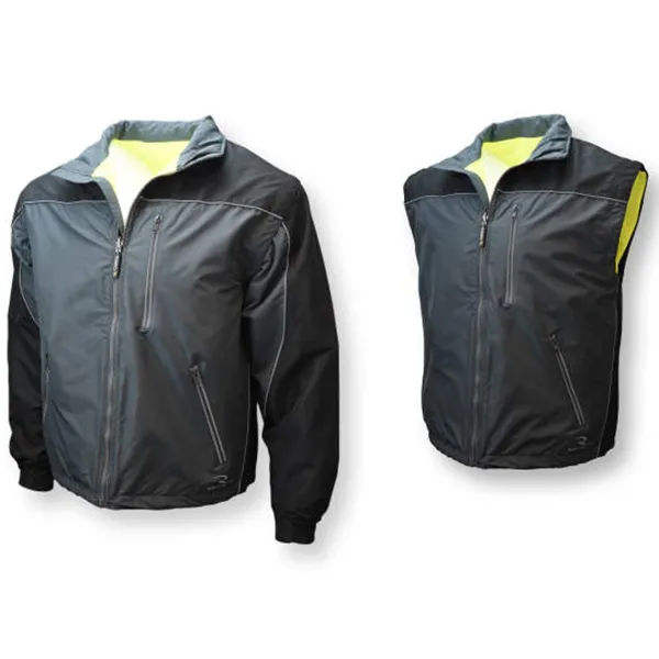 Radians Reversible Windbreaker with Zip-Off Sleeves